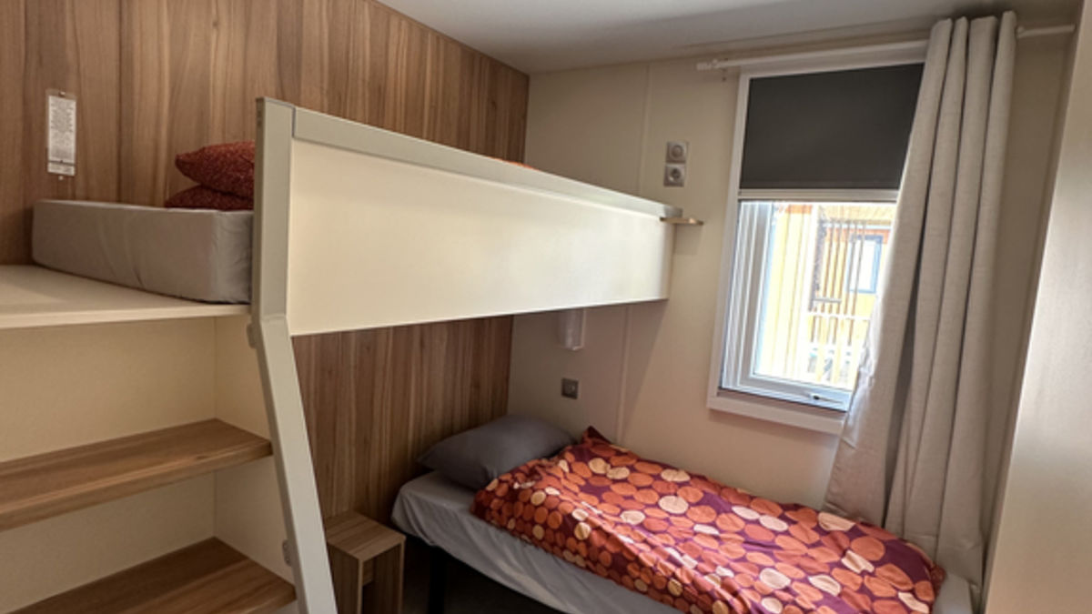 La chambre enfant avec ses lits superposés
